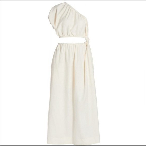Farm Rio Off-White One Shoulder Dress - Picture 6 of 6